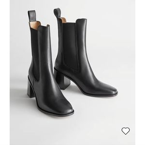 & Other Stories Heeled Boots Black
